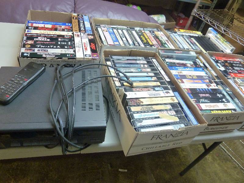 VHS Movies & Samsung VHS Player