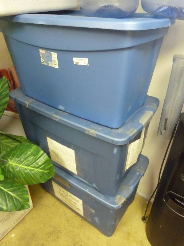 Three Totes with Lids