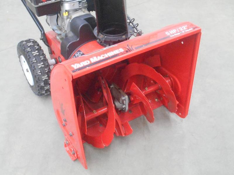 Yard machines discount 5hp 22 snowblower