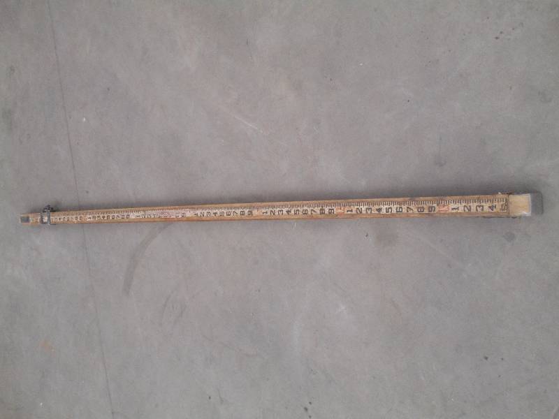lot 13 image: Vintage Survey Stick ...