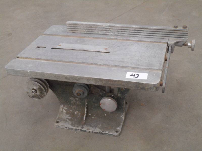 lot 43 image: Vintage Tablesaw Stand, No Motor ...
