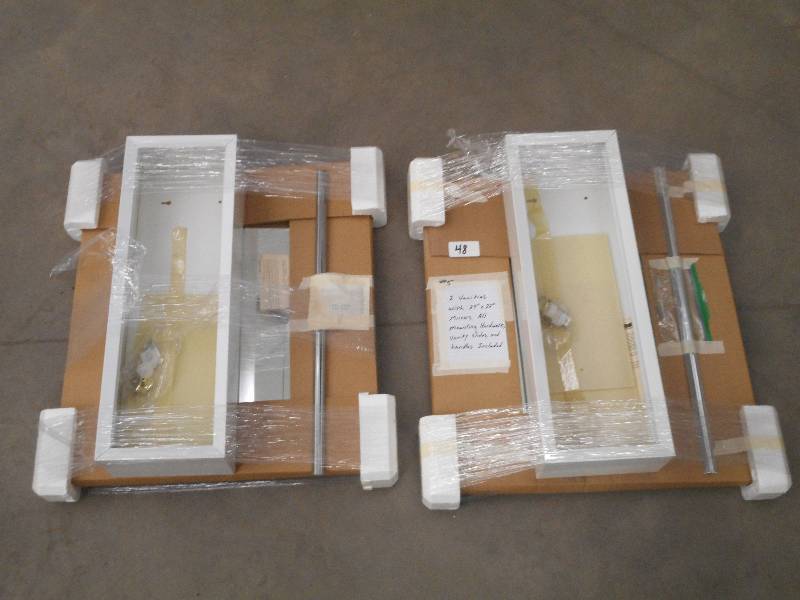 lot 48 image: (2) Vanities With 24x22 Mirrors, ...
