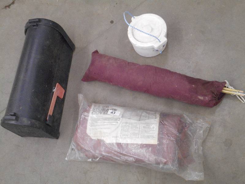 lot 63 image: Lot Of Used Mailbox, Minnow Bucket...