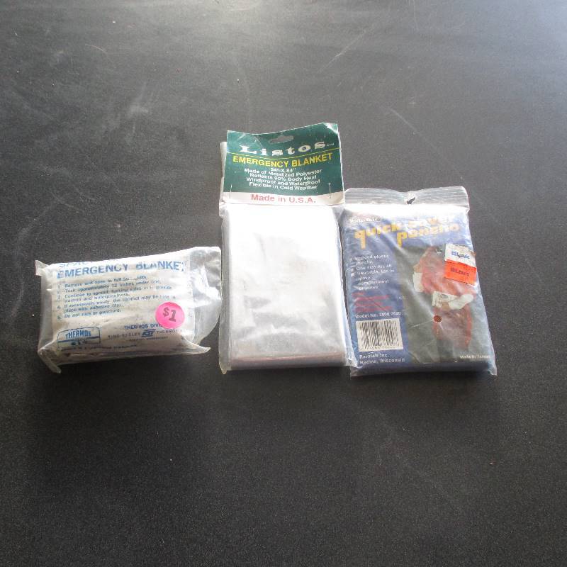 RIFLE CASE  RAINSUIT  EMERGENCY BLANKETS