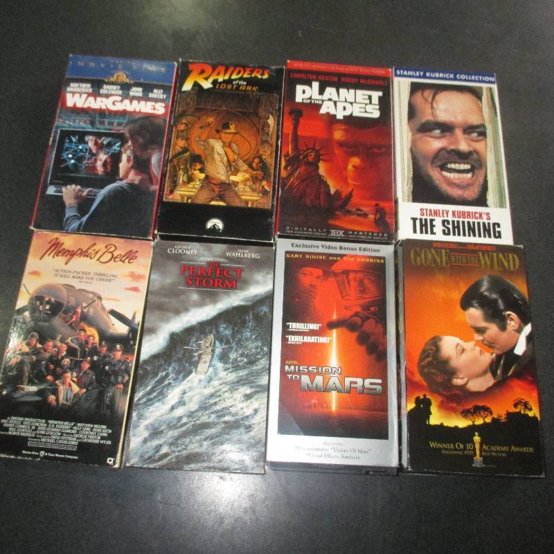 8 VHS TAPES