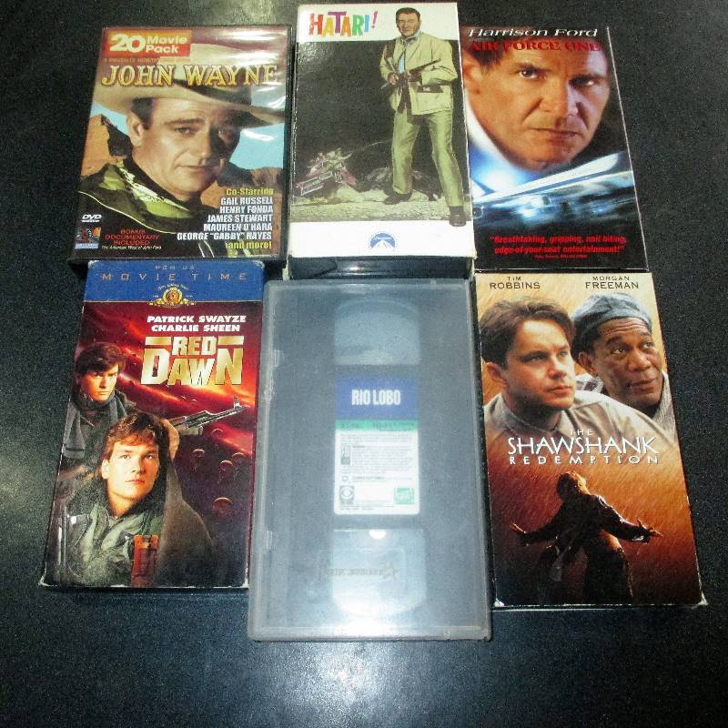 6 VHS MOVIES