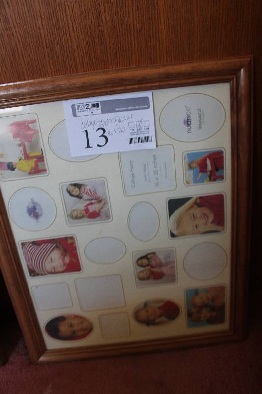 lot 13 image: 20-Opening Collage Solid Wood Photo Frame