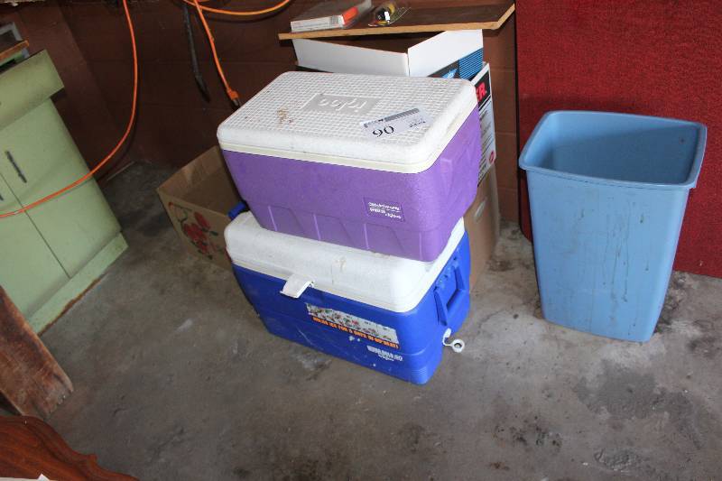 lot 90 image: Lot of (2) Coolers, Misc