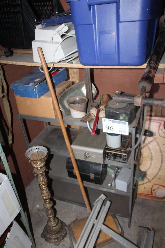 lot 96 image: Shelf Lot of Misc Housewares