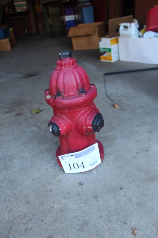 lot 104 image: Decorative Ceramic Fire Hydrant