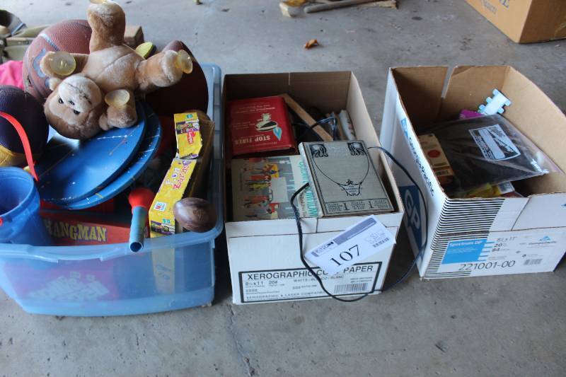 lot 107 image: Box Lot of Toys