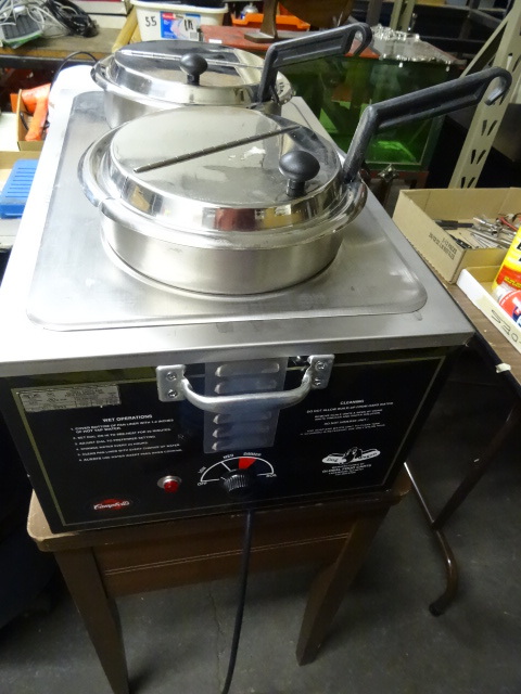 Campbells 2 Basin Soup Warmer.