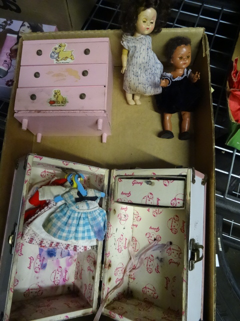 2 Vintage Dolls with Wardrobe