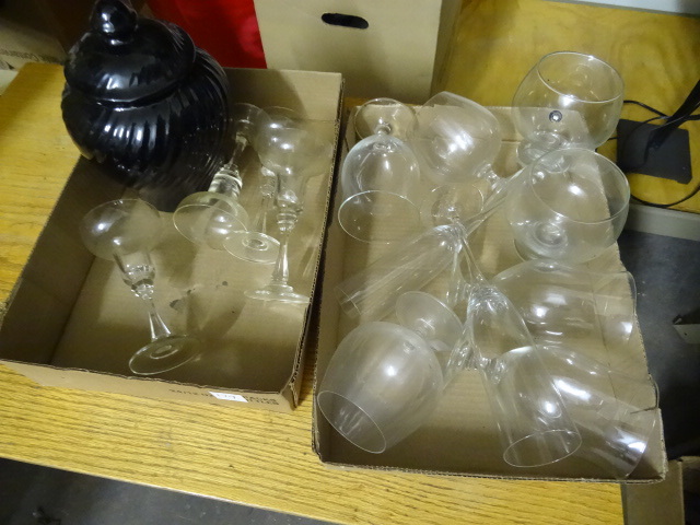 Misc. Glasses and Ceramic Urn