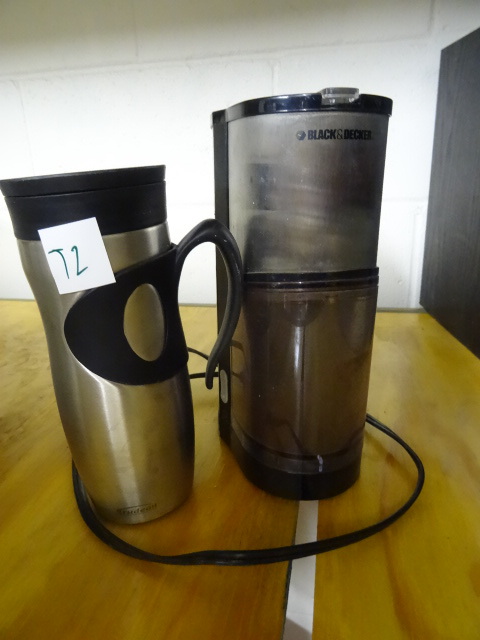 Insulated Coffee Cup. Coffee Grinder