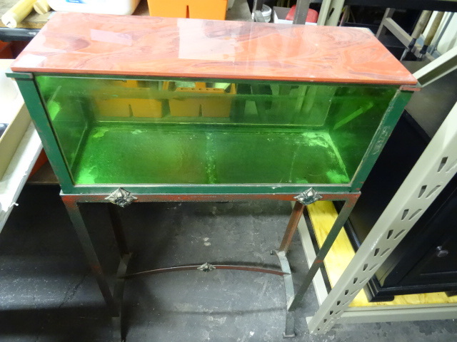 Vintage Aquarium with Metal Frame.