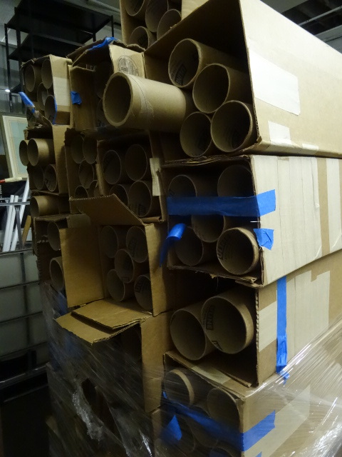 Pallet Of Uline Round Shipping Tubes