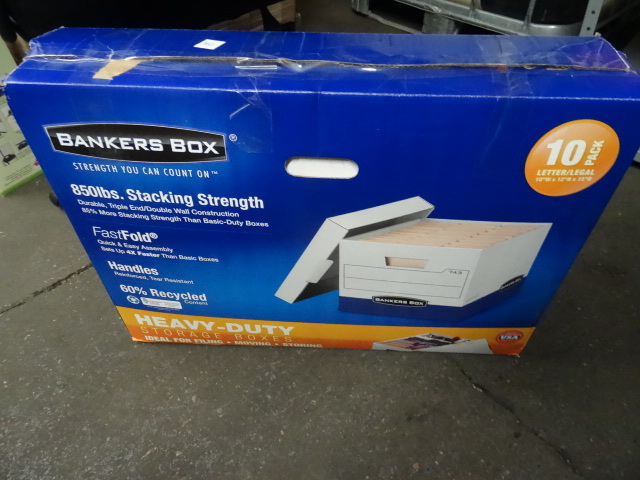 Banker Boxes, 10 Pack Lids and Boxes