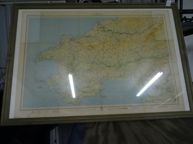 Vintage Framed Map of Pembroke