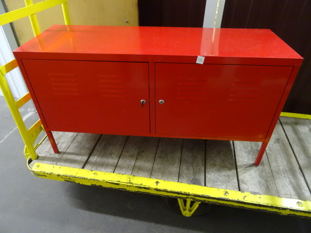 Metal 2 Door Cabinet With Key