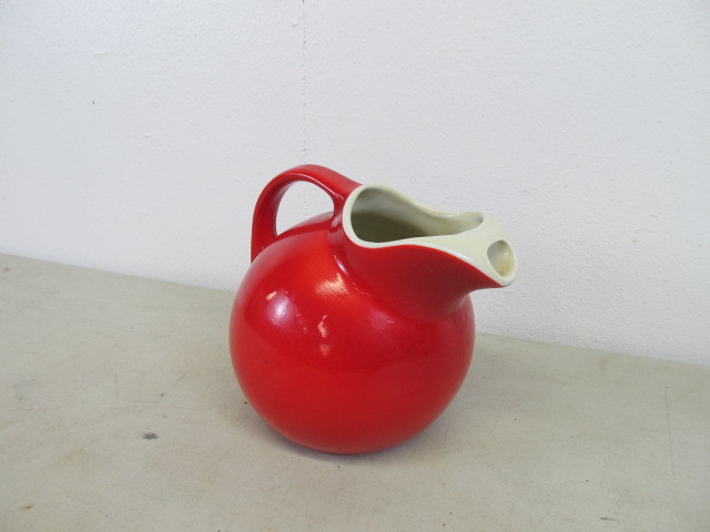 lot 30 image: Vintage Red Hall Pitcher
