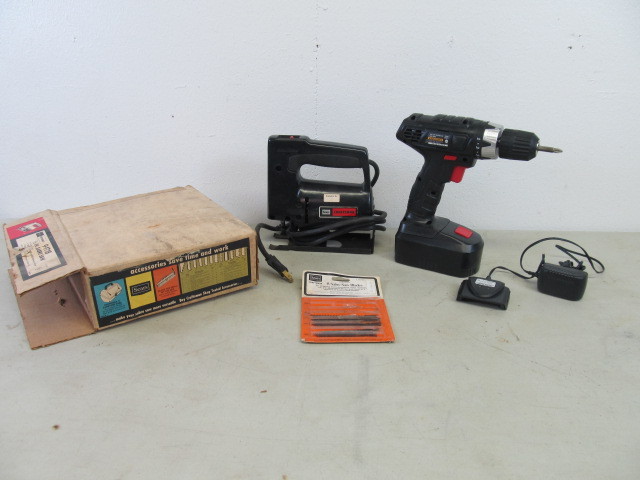 lot 73 image: Nice Working Power Drill & Sabre Saw