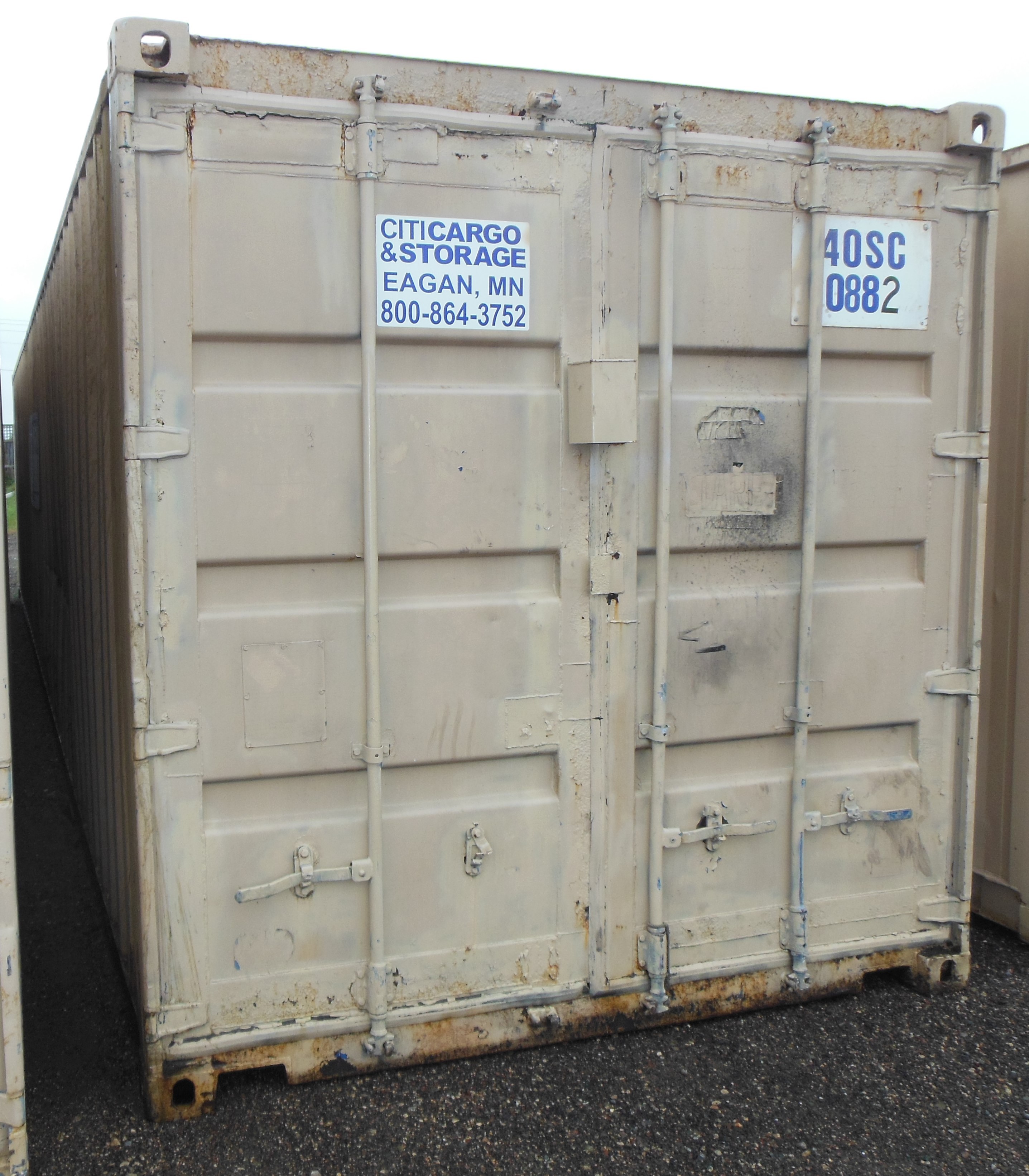 Five 40 Ft Steel Sea Containers / Cargo Boxes / Shipping Containers