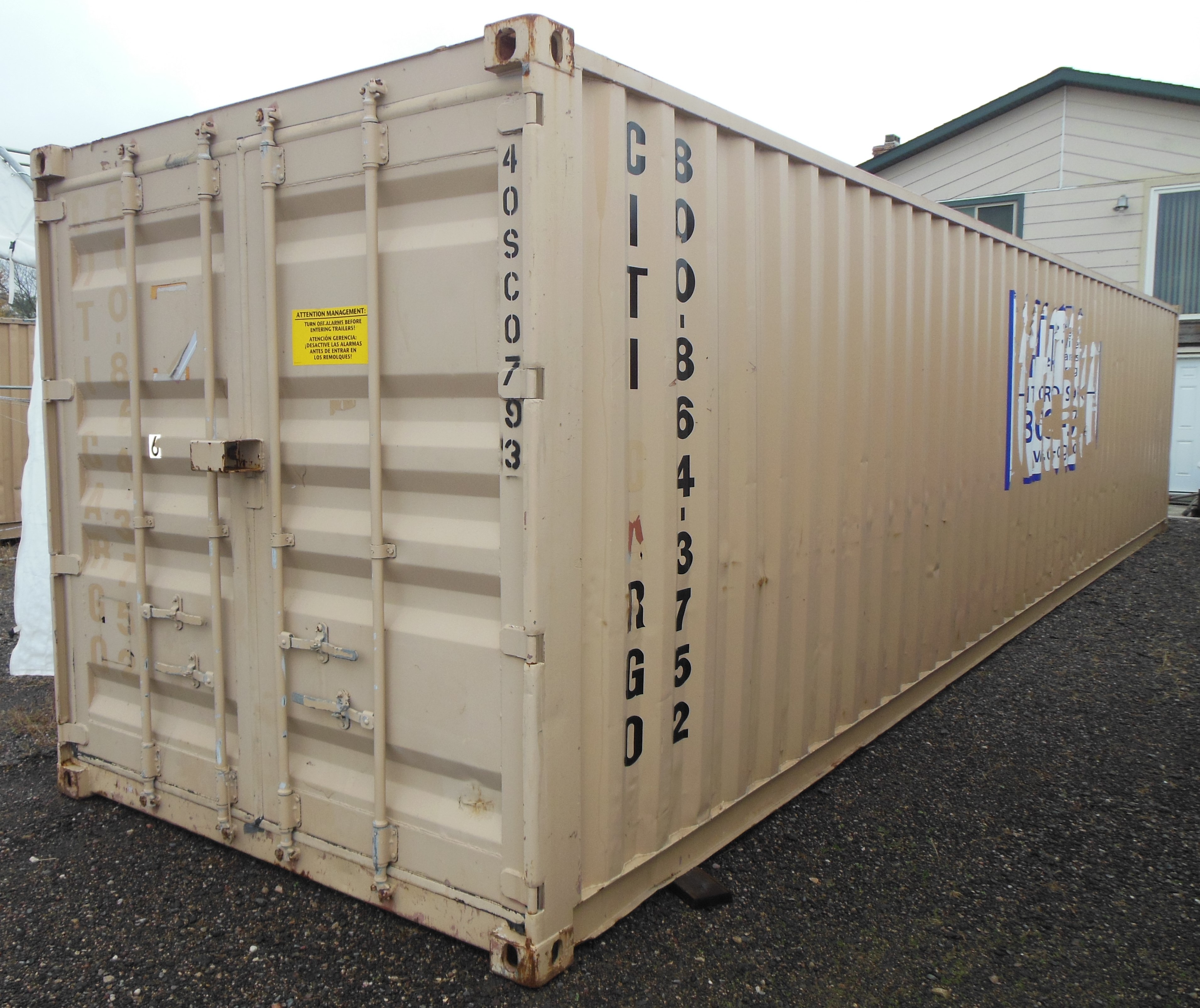40' Steel Shipping Container / Storage Box / Sea Container | Five 40 Ft