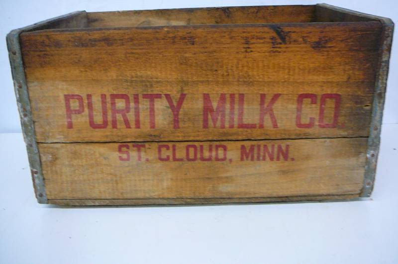 Wooden Milk Crate
