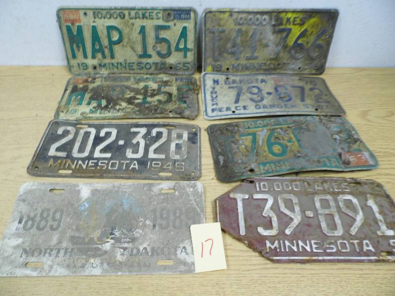 lot 17 image: License Plates