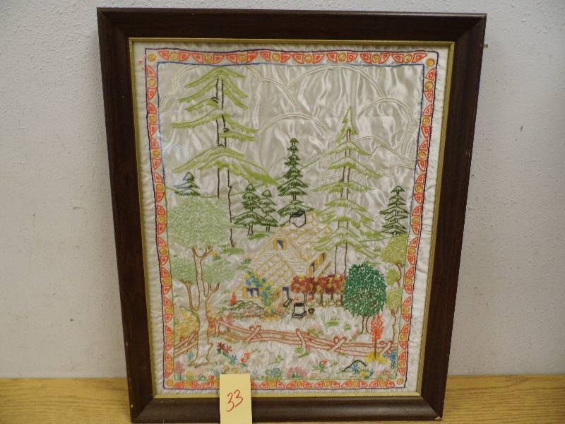 lot 33 image: Framed Pillow Cover