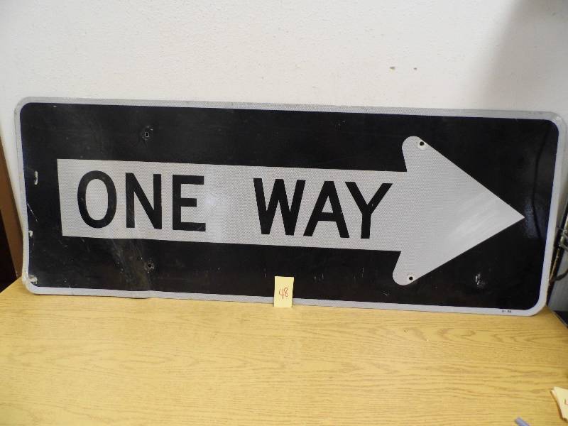 lot 48 image: One Way Sign