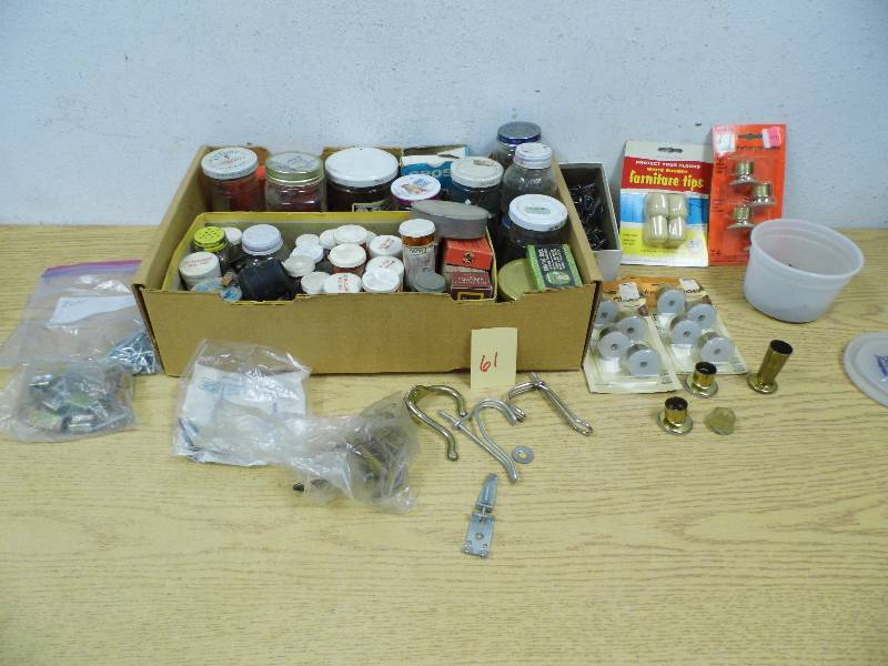 lot 61 image: Nails - Screws - Furniture Tips