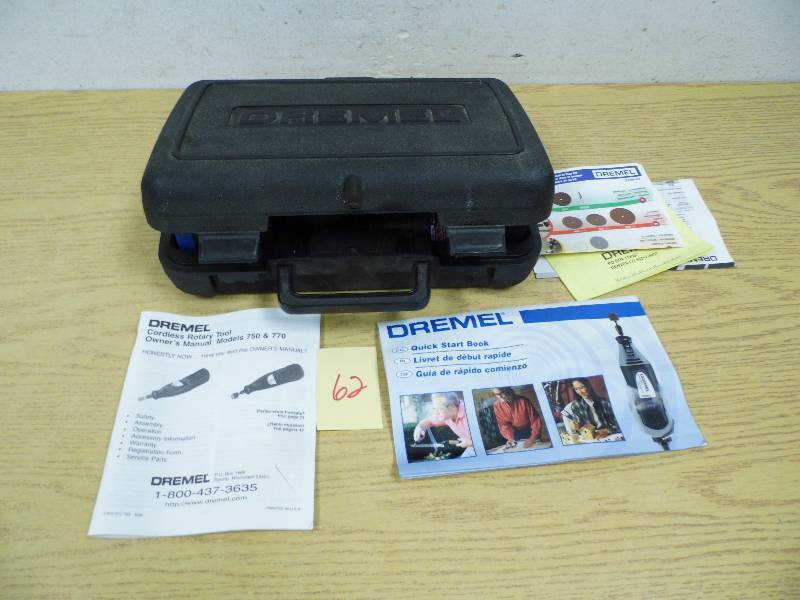 lot 62 image: Cordless Dremel Rotary Tool