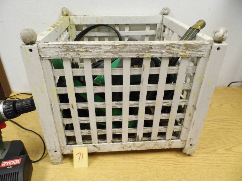 lot 71 image: Garden Drip Hose - Ryobi 18V Cordless Drill