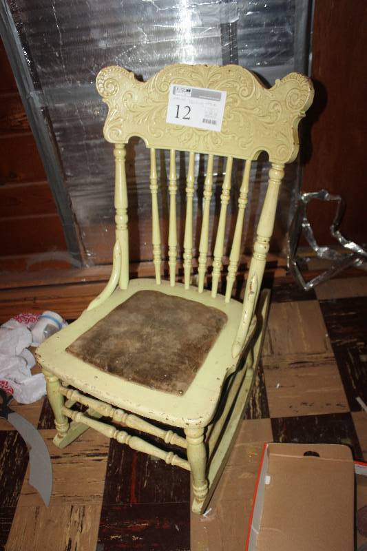 Painted Wood Rocking Chair