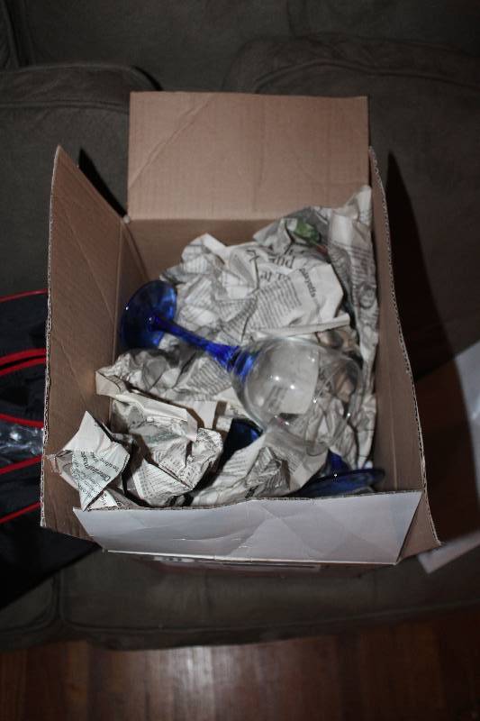 Box Lot of Glassware