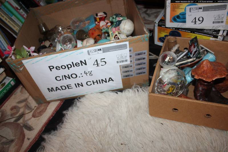 Box Lot of Decorations