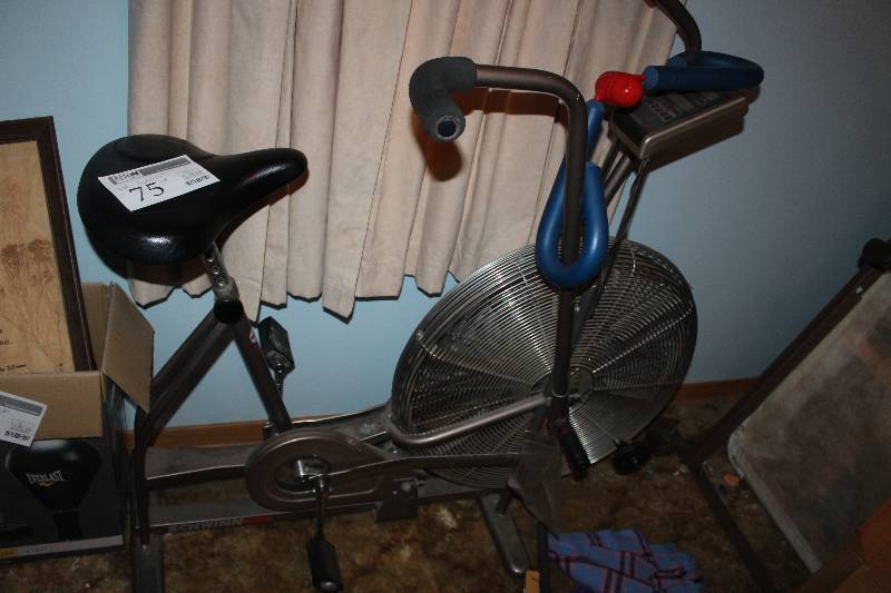 Lot of Exercise Equipment Including Schwinn AirDyn Exercise Bike