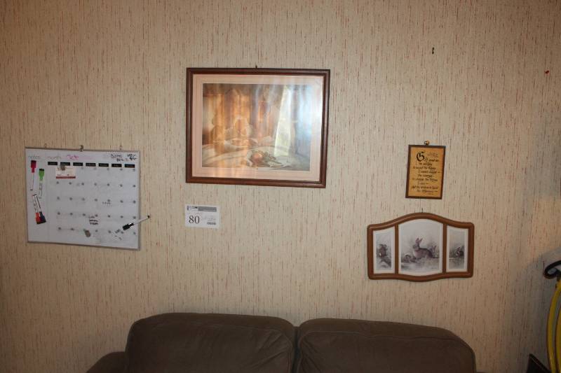 Contents of Wall Including Wall Decorations, Calendar