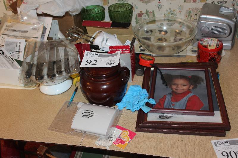 Contents of Table Including Wall & Table Decorations
