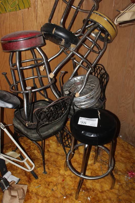 Corner Lot of Bar Stools