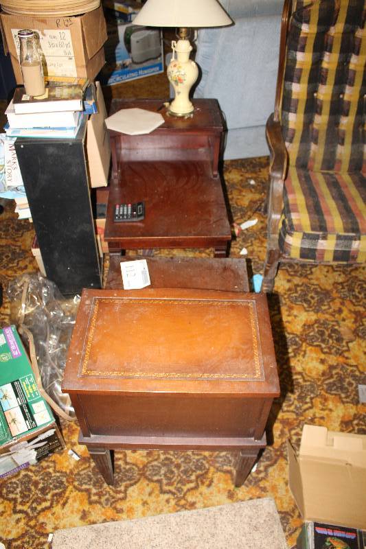 Lot of (2) Tables w Contents