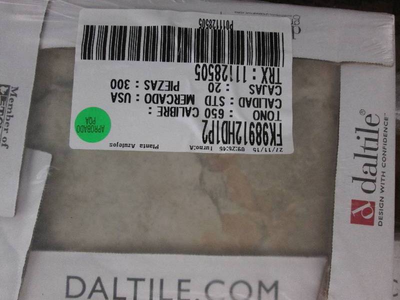 lot 20 image: Lot of 5 cs Daltile Ceramic Wall T...
