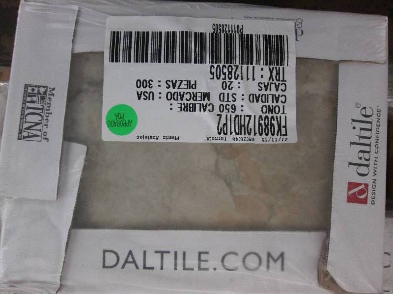 lot 21 image: Lot of 5 cs Daltile Ceramic Wall T...
