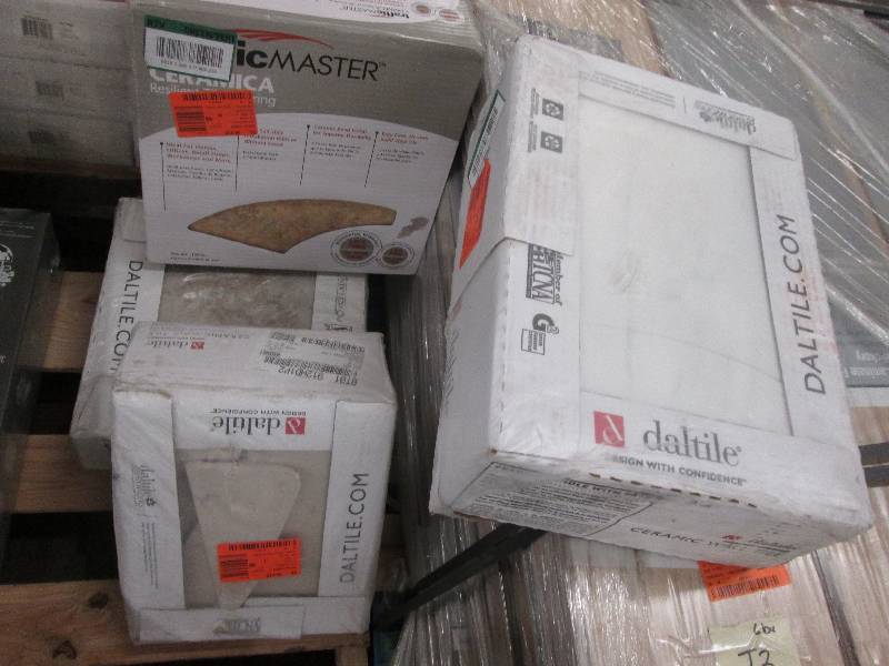 lot 27 image: Lot of 4 cs Assorted Ceramic Tiles...