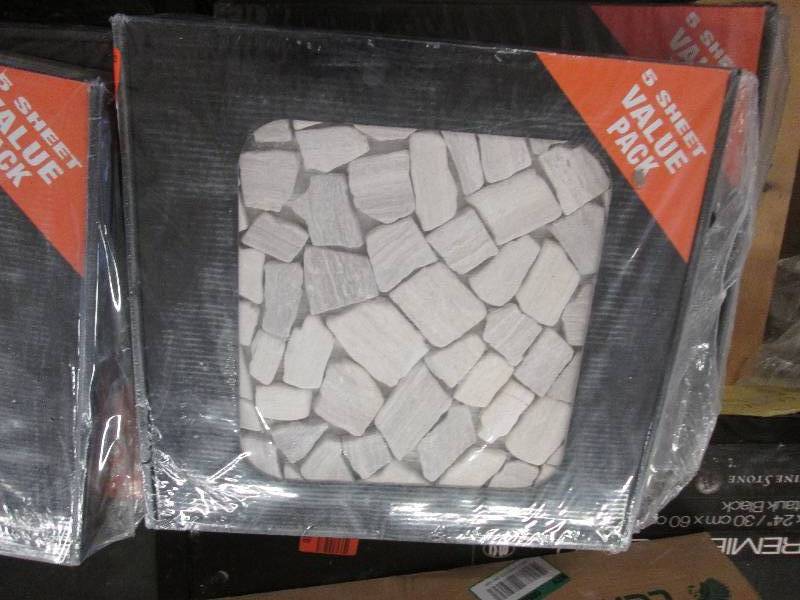 lot 40 image: Lot of 5 boxes White Quarry Stone ...