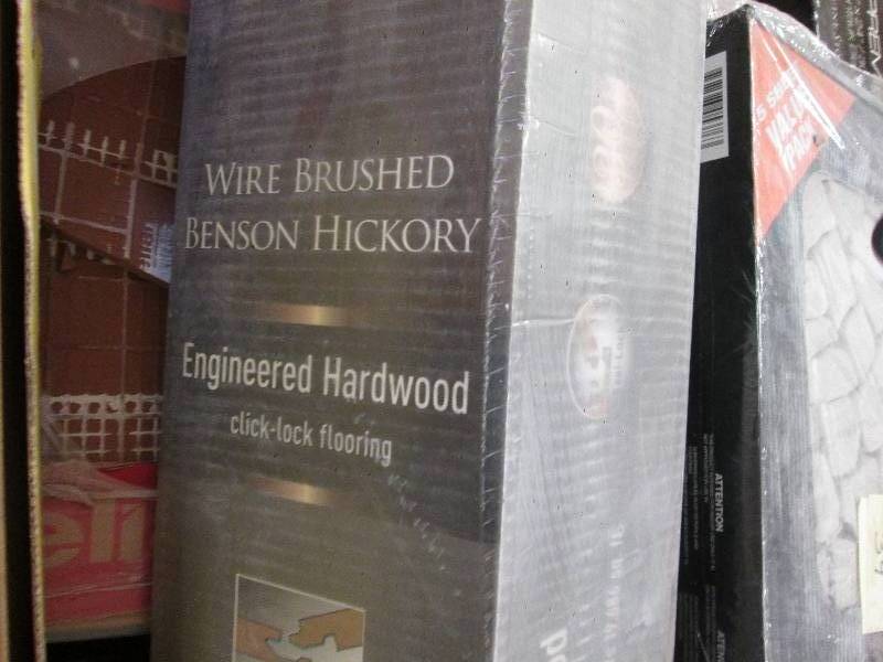 lot 41 image: Home Legend Wire Brushed Benson Hic...