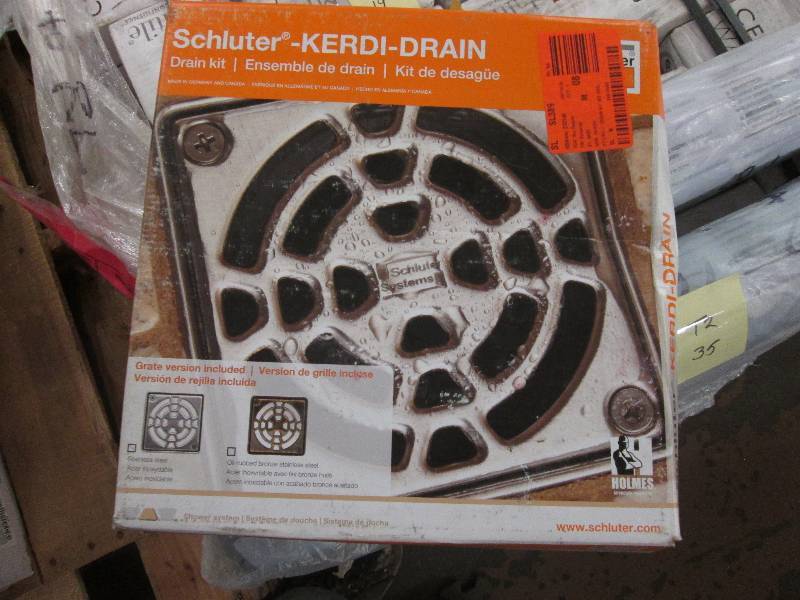lot 46 image: Schluter Kerdi-Drain 4 in. x 4 in. ...