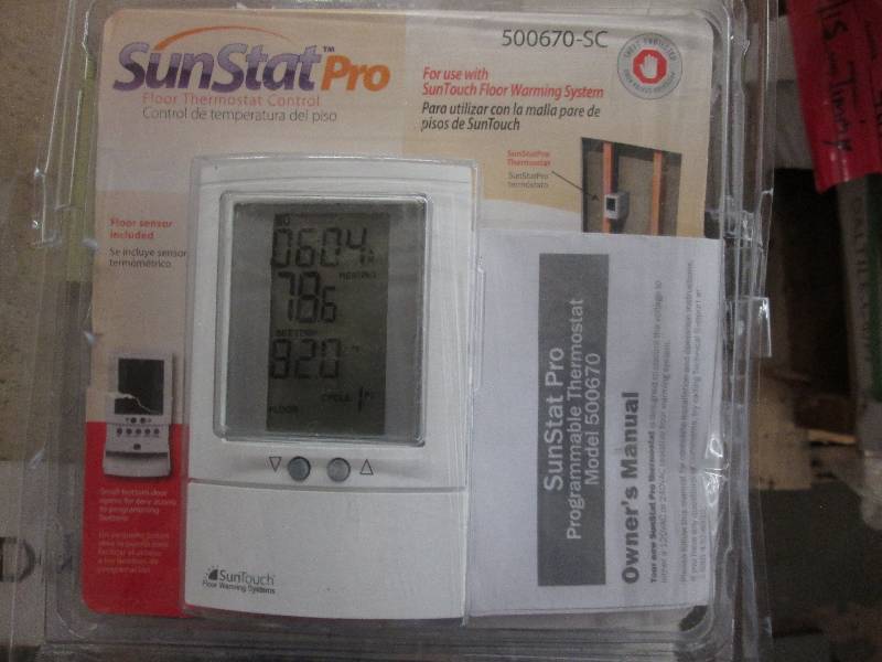 lot 72 image: SunTouch Floor Warming SunStat 120...